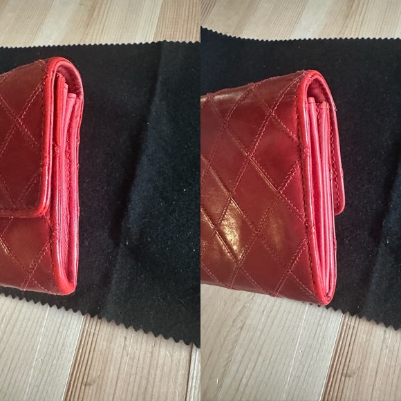 Chanel Timeless Red leather Long Wallet - Picture 7 of 7